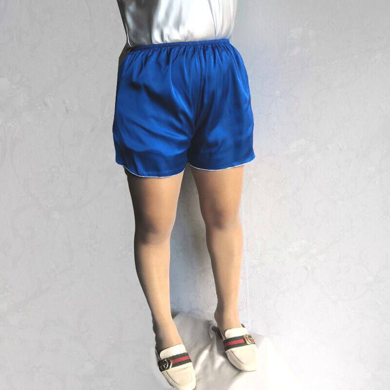 睡裤女短裤夏季纯色丝绸家居裤空调裤薄款大码沙滩裤打底运动裤子