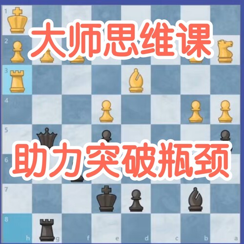 特级大师思维课视频培训教程国际象棋自学棋协中残局晋级局面分析