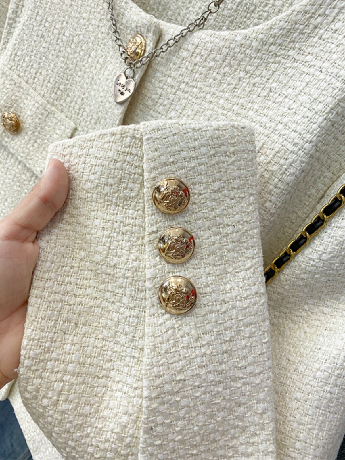 KK·STUDIO FEATURED CELEBRITY TEMPERAMENT SMALL FRAGRANCE SHORT COAT WOMENS AUTUMN HIGH-END JACKET TOP