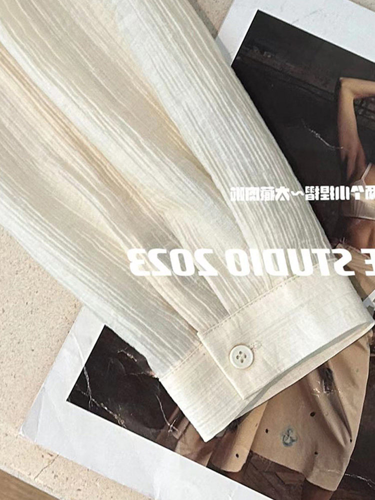 KK·STUDIOS BEST PICKS PRE-AUTUMN OFF-THE-SHOULDER TIE SHIRT WOMENS HIGH-END DESIGN SENSE LONG-SLEEVED CHIC TOP