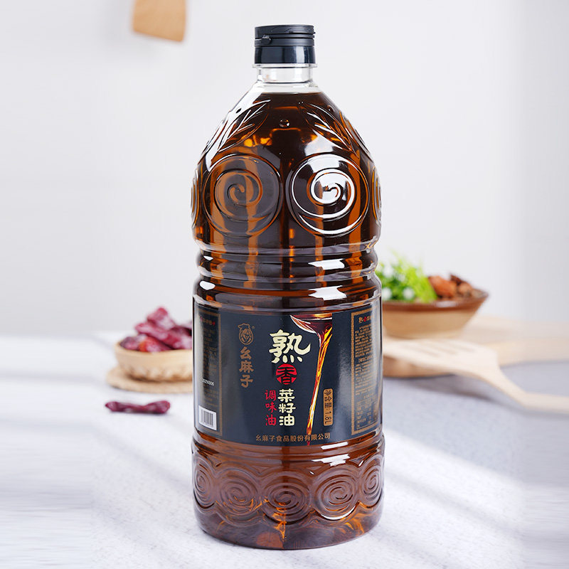 幺麻子熟香菜籽油1.8L四川非转基因压榨菜籽油菜油小瓶家用食用油