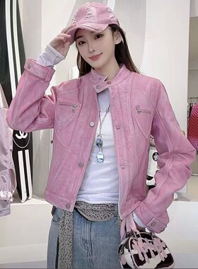 纯皮2026新款爆款皮衣外套女高级感小个子真皮牛皮上衣短款夹克