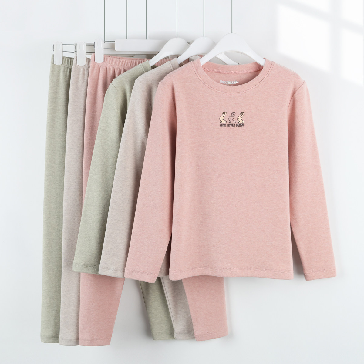 三针舒绒棉保暖内衣套装男女中大童圆领半高领棉毛衫纯棉秋衣秋裤,童装/婴儿装/亲子装,内衣套装,淘宝优惠券,粉丝福利购,淘宝优惠卷