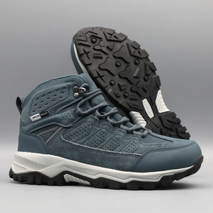 舌防水防滑登山鞋 中帮户外短靴连体鞋 秋冬款 外贸原单欧美尾货男士