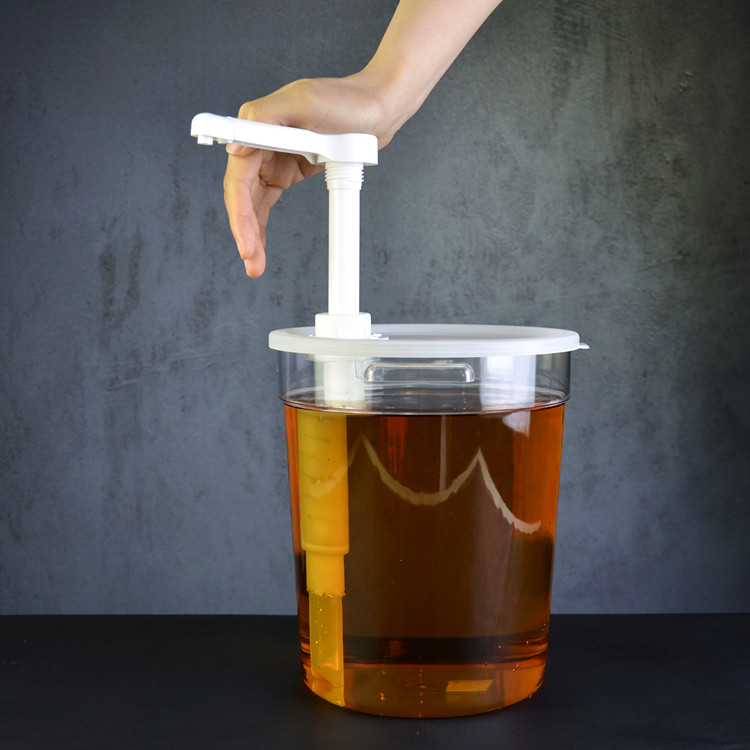 串串香麻酱桶压泵耗油酱料泵花生芝麻酱按压桶大容量自助加料压头