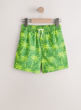 代购 NEXT儿童泳裤 26夏季男童绿色棕榈树沙滩裤 游泳短裤 3-16岁