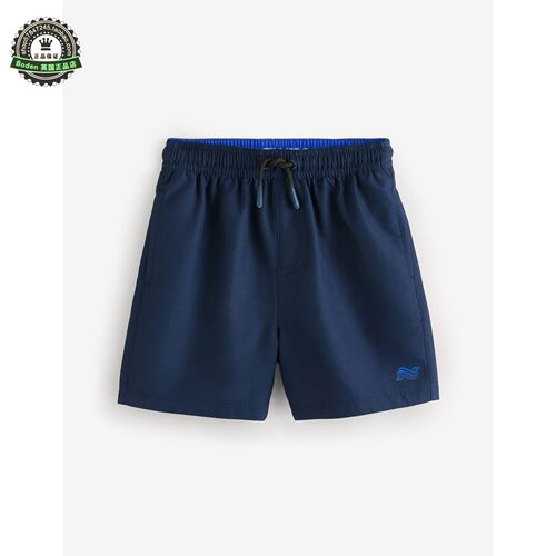 代购NEXT儿童泳裤 26春夏男童海军蓝冲浪沙滩裤 游泳短裤1.5-16岁