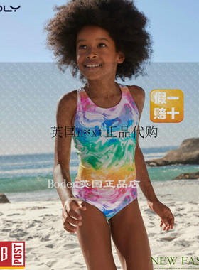 现货 NEXT女童连体泳衣 春夏季女孩缤纷独角兽儿童温泉泳装 13岁