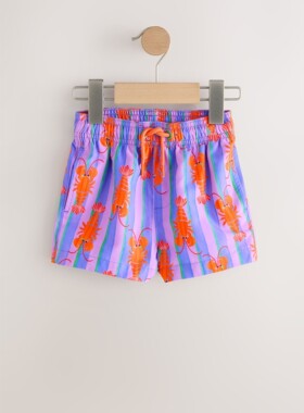 代购NEXT儿童泳裤 26夏男童紫色龙虾速干沙滩裤 游泳短裤 3月-7岁