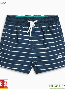 现货 NEXT儿童泳裤 夏季秋季大男童海军蓝条纹泳裤(4-5/12-13岁)