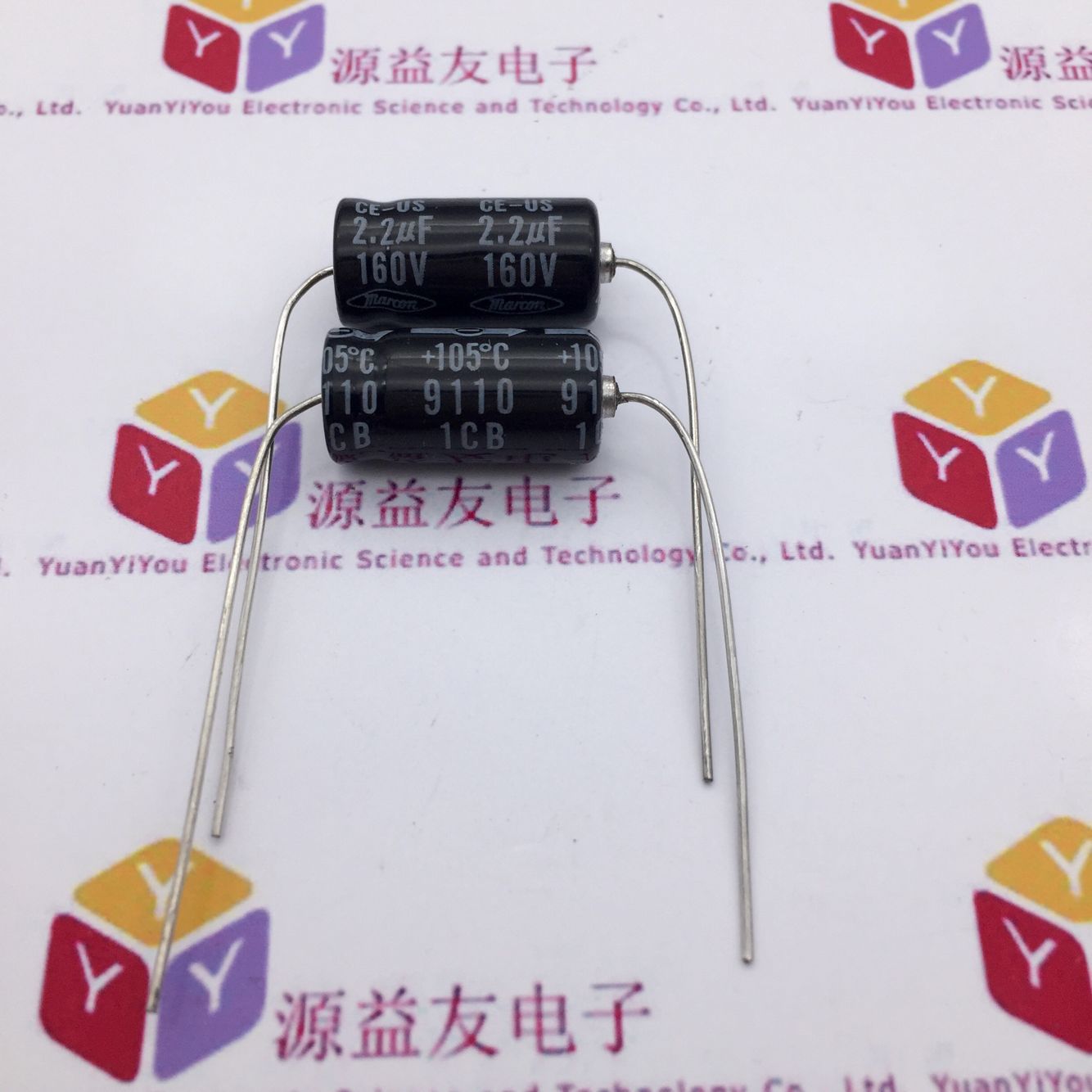 原装Marcon马肯轴向 卧式电解电容160V2.2uF 8*16 穿心2.2uF160V