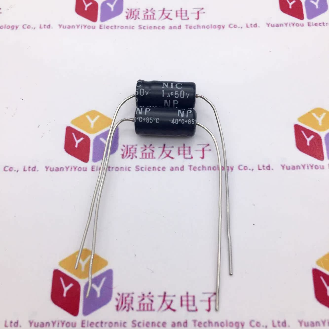 原装日本NIC无极轴向 卧式电解电容50V1uF6*13穿心电容1uF50V