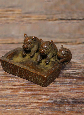 实心摆件招财小猪