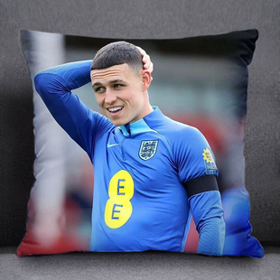 英超曼彻斯特城菲尔福登周边抱枕足球明星靠垫枕头闺蜜学生日礼物