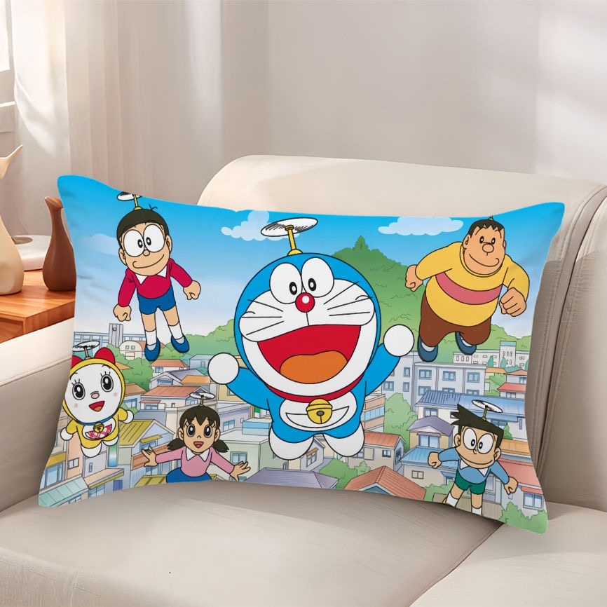 哆啦A梦抱枕机器猫叮当猫同款可爱卡通枕头靠垫儿童节日礼物定制
