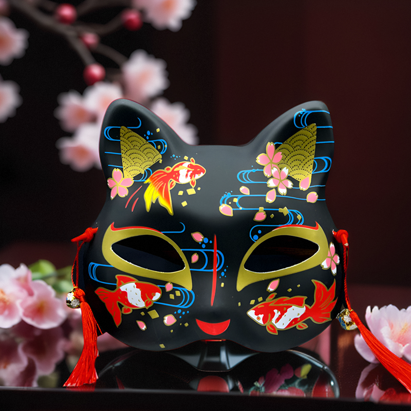 狐狸面具复古黑色系流苏