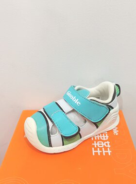 微瑕基诺浦机能鞋新夏款关键鞋透气轻便鞋步前凉鞋海洋系列学步鞋