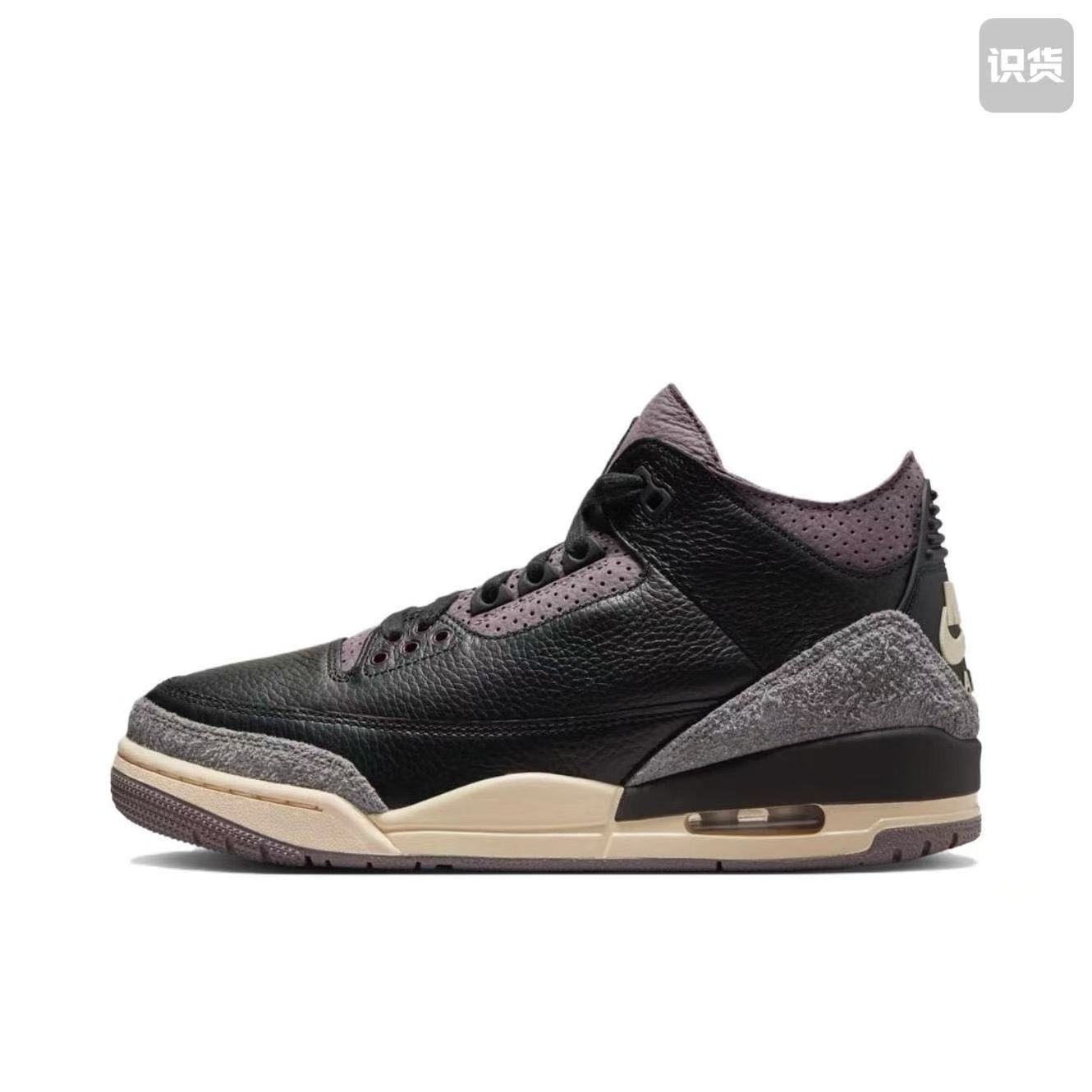 Air Jordan3 Black 舒适FZ4811-001耐磨中帮篮球鞋黑色河南LL仓