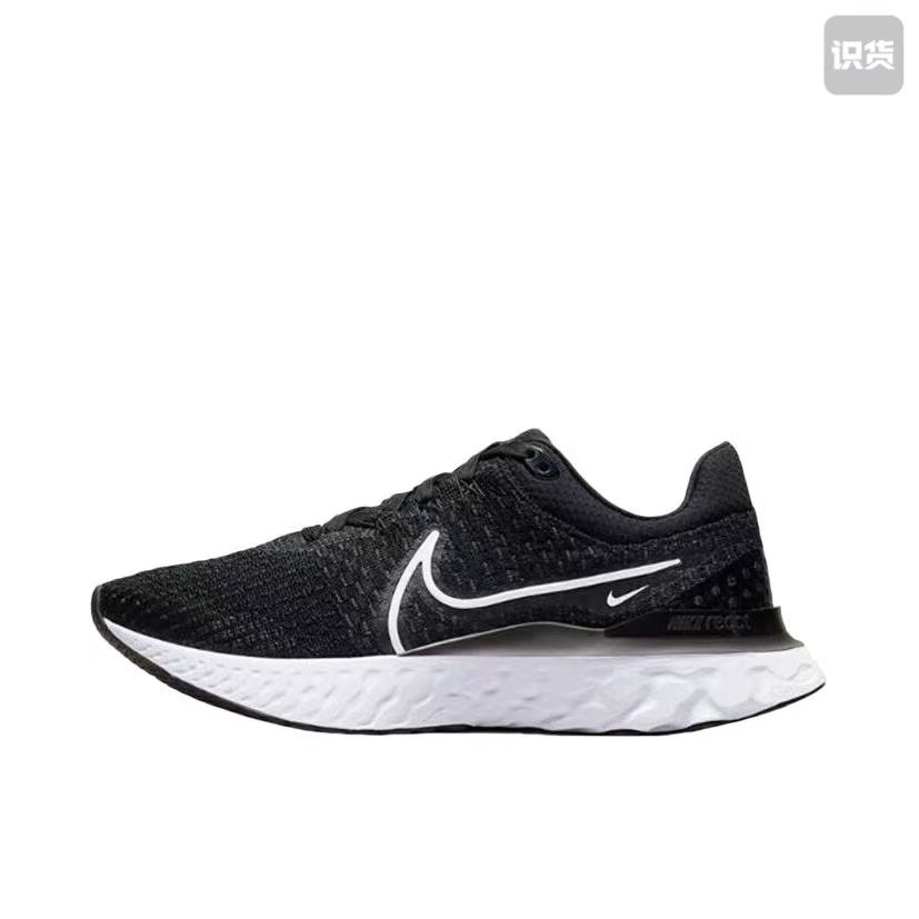 Nike DD3024-001缓震泡棉低帮休闲跑步鞋女款黑白色河南LL仓