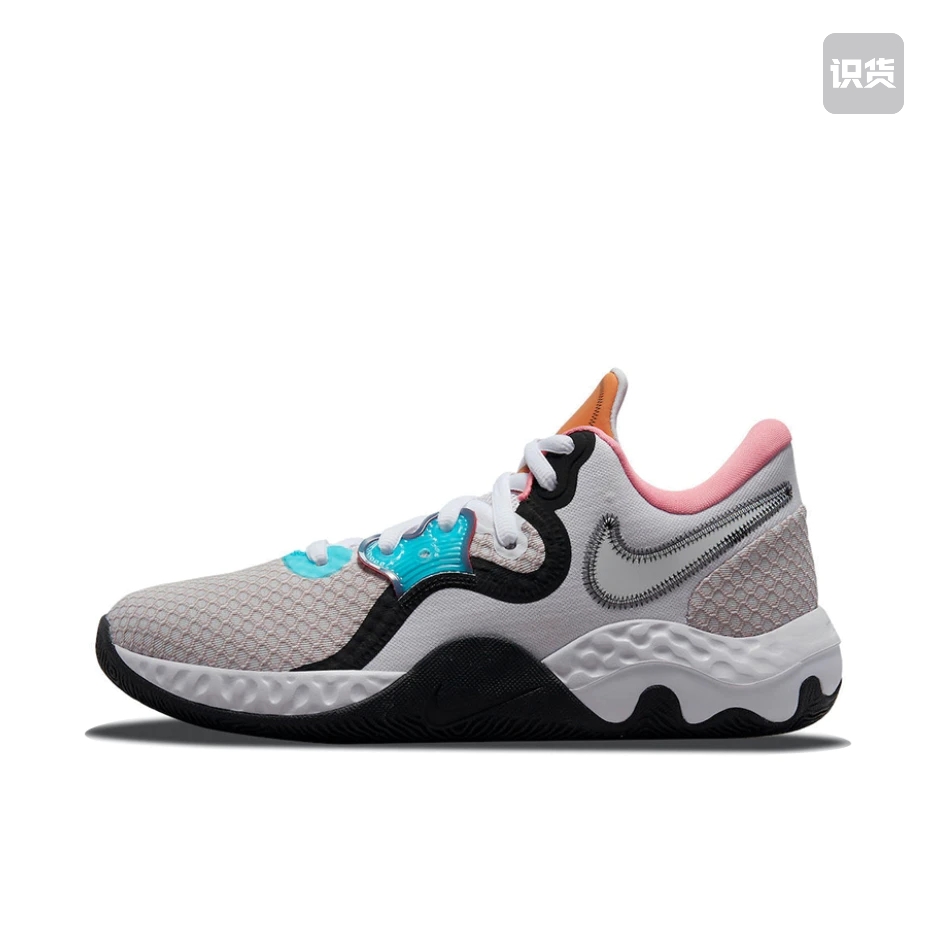 Nike Renew Elevate 2篮球鞋 白色/蓝色/粉色 CW3406-505武汉py仓