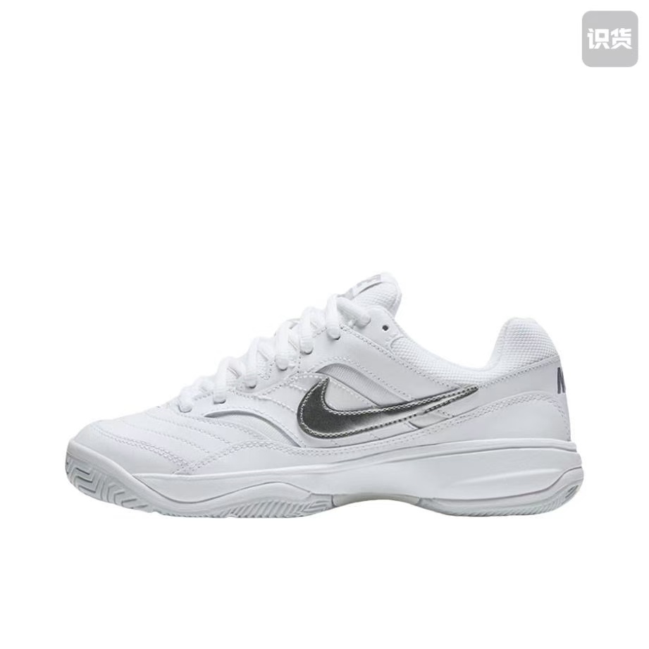 Nike Court Lite 845048-100减震耐磨低帮网球鞋女白银河南LL仓