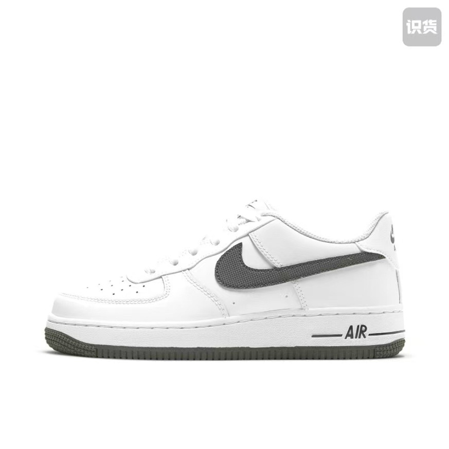 Nike DJ4617-100防滑减震耐磨平衡低帮儿童板鞋白深灰河南LL仓