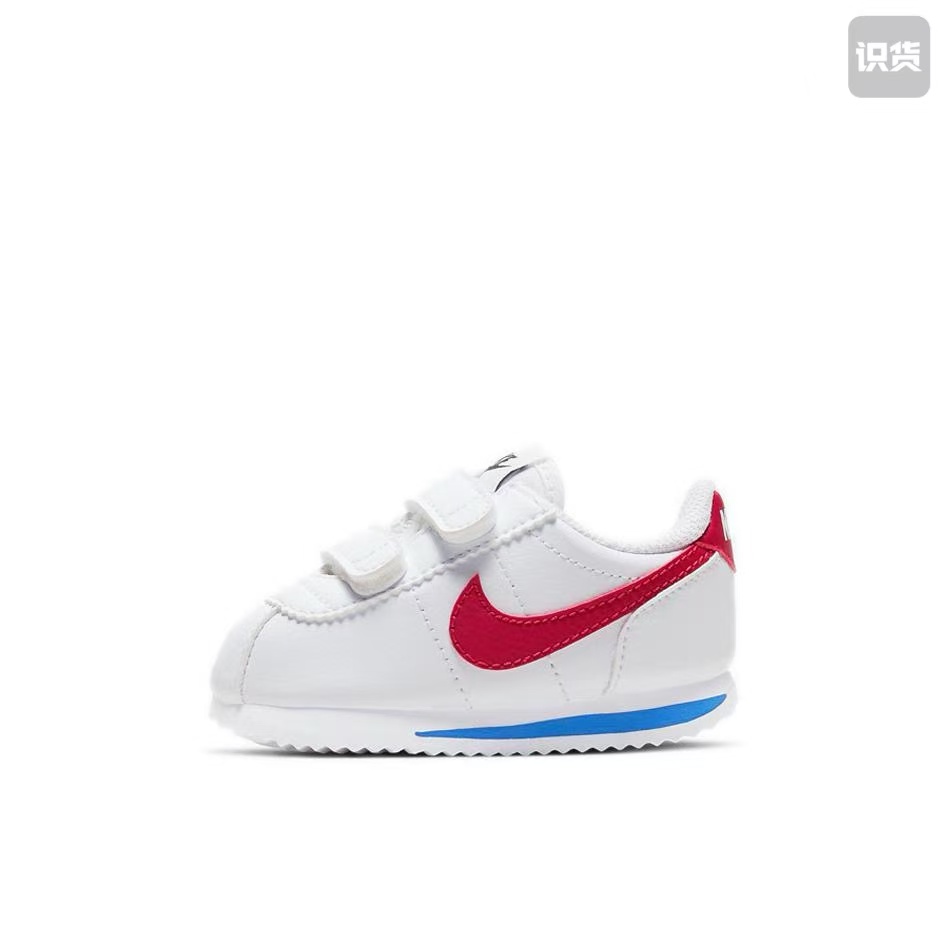 Nike Cortez 904769-103舒适防滑耐磨低帮学步鞋白婴幼童河南LL仓