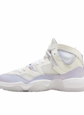 Jordan FB7166-511防滑耐磨 高帮 复古篮球鞋 女款白紫色河南LL仓