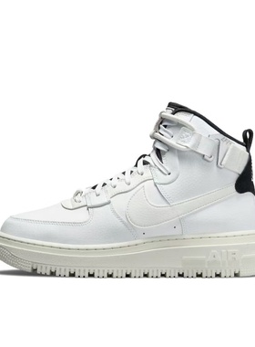 Nike AirForce1 DC3584-100Utility 2.0高帮板鞋女款白黑河南LL仓