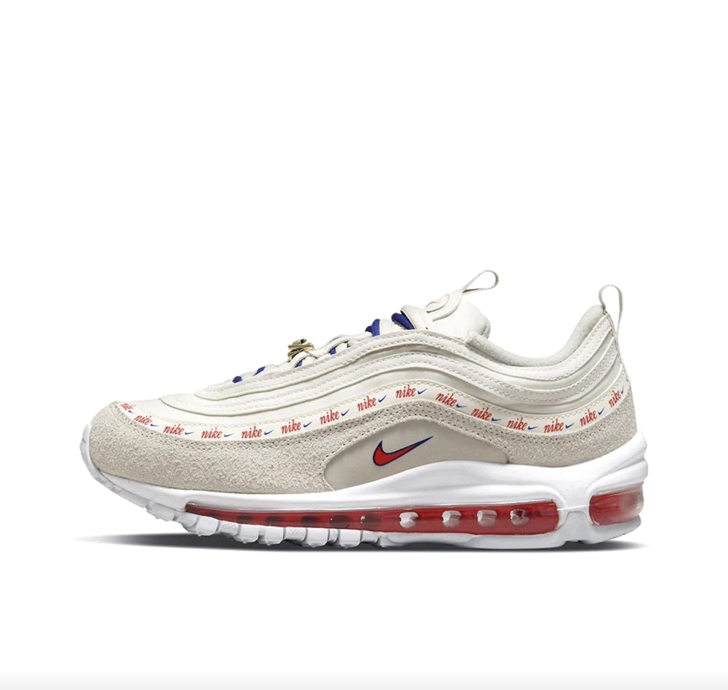 Nike 舒适 网布皮革 低帮 休闲跑步鞋 米红蓝DC4013-001四川TS仓