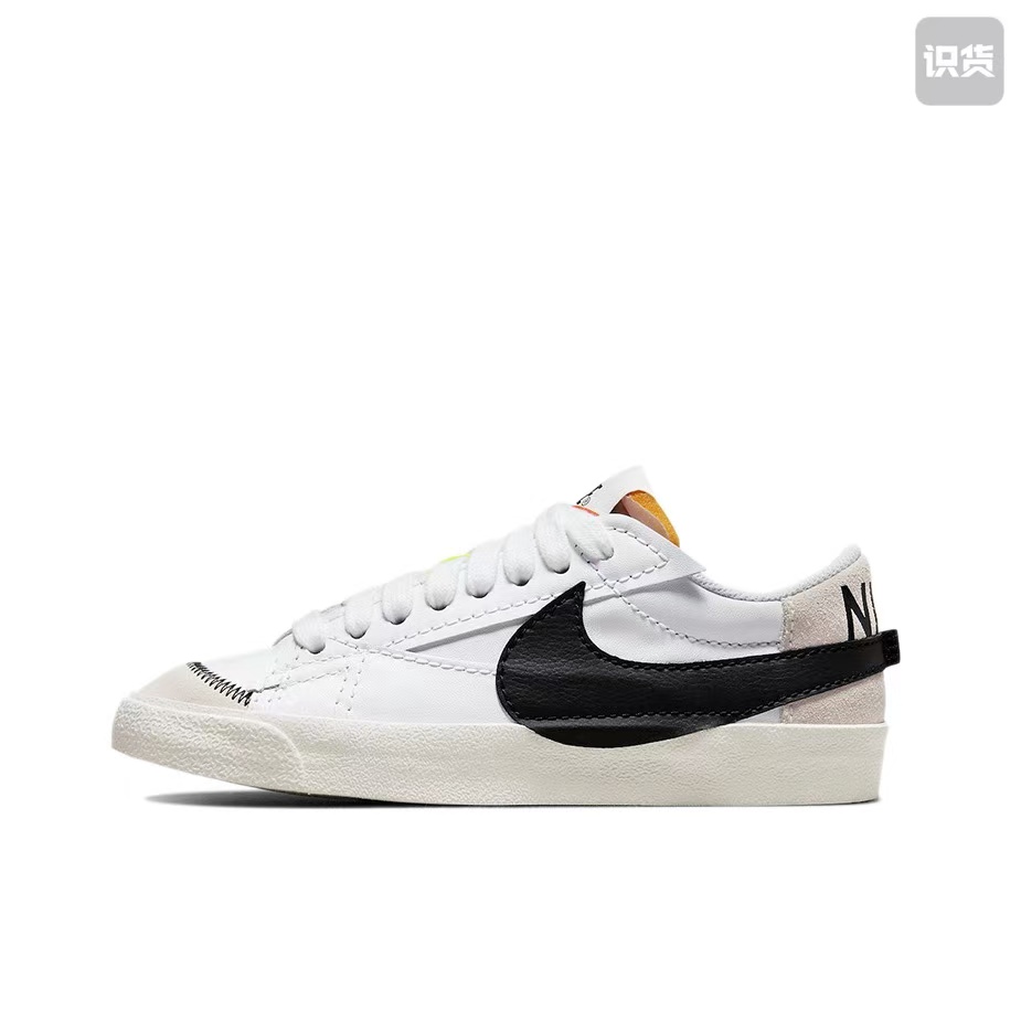 Nike Blazer '77 DQ1470-101防滑耐磨低帮板鞋女黑白灰河南LL仓