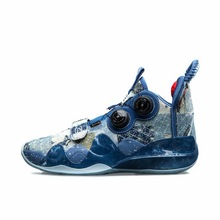 LiNing李宁WOW8中帮 实战篮球鞋 男款 黑蓝 ABEP001-6四川TS仓