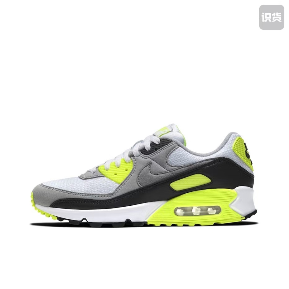 Nike Air Max 90 cd0881-103运动舒适低帮气垫跑鞋白黄河南LL仓