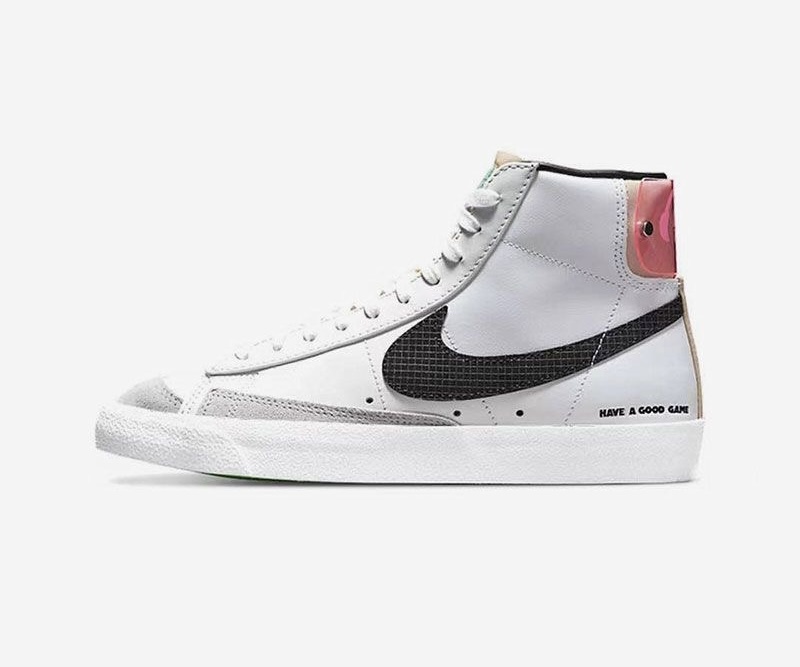 Nike Blazer 时尚休闲 中帮 板鞋 女款 白黑粉DO2331-101安徽ZJ仓