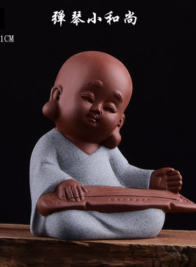 陶瓷人物小和尚流水器