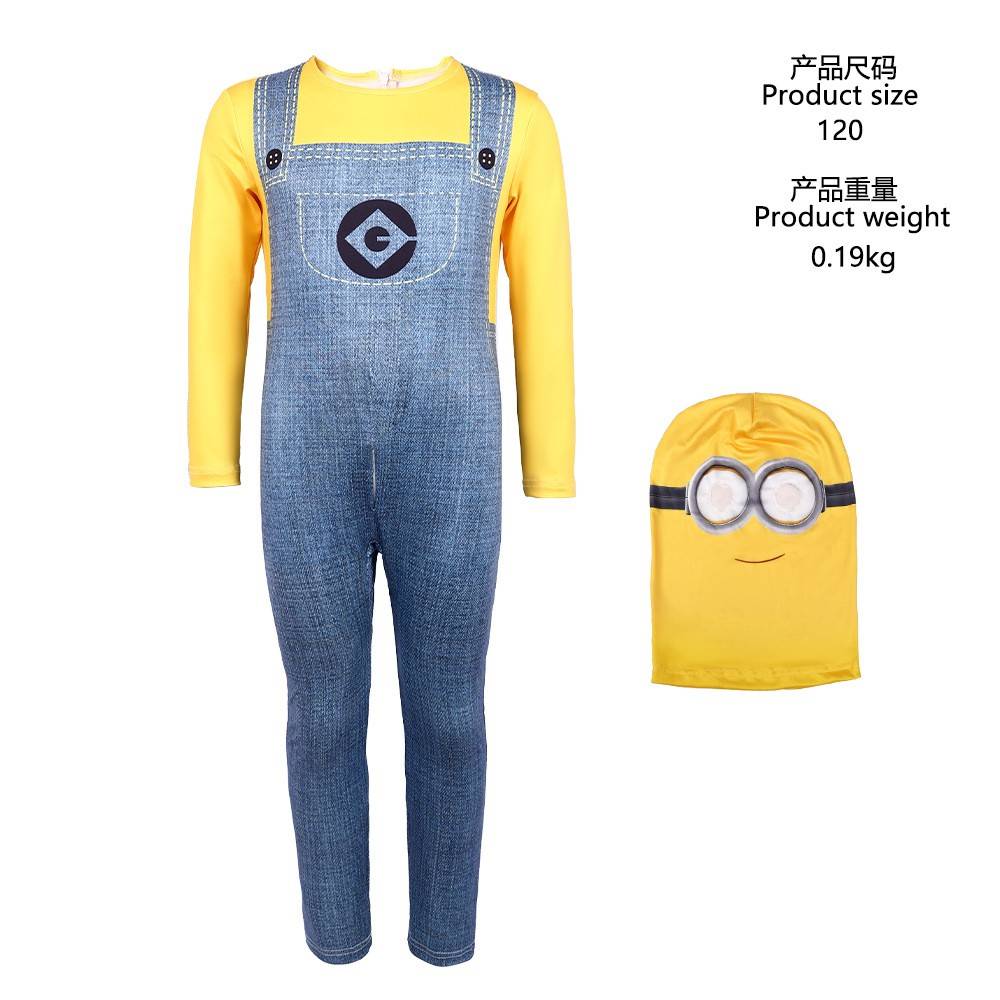 神偷奶爸电影Minions角色扮演cosplay服装连体衣舞台表演服小黄人