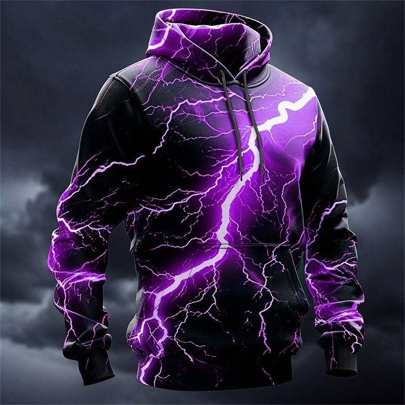 跨境爆款3D印花万圣节角色闪电侠cosplay服装卡通连帽卫衣