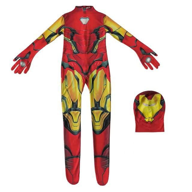 死侍紧身衣cosplay服装万圣节服饰儿童表演英雄服死侍连体衣套装