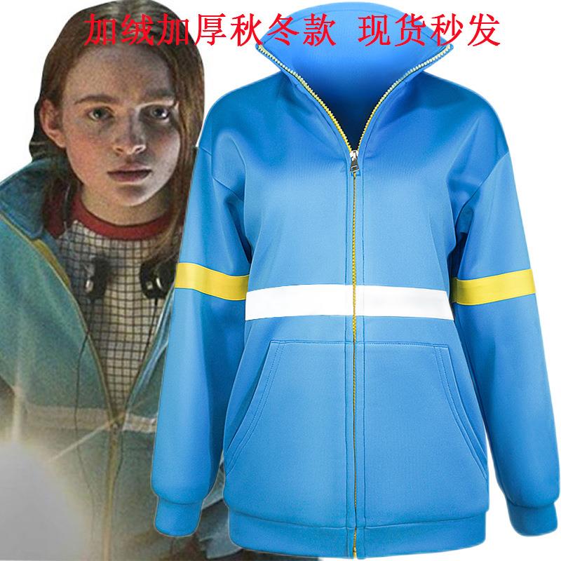 现货怪奇物语第四季 Max Mayfield马克斯梅菲尔德冬款同款cos外套