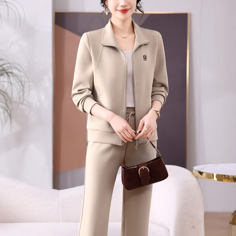 时尚休闲运动套装女开衫两件套