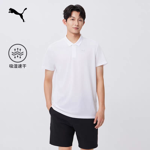 吸湿速干健身网球短袖T恤POLO衫男女PUMA彪马官方运动上衣 521772