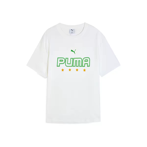 纯棉宽松黑色休闲短袖T恤男女情侣款PUMA彪马夏季运动上衣 633072