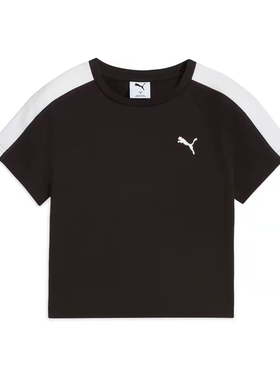 ROSE朴彩英同款修身BabyTee短袖T恤女PUMA彪马T7运动上衣632925