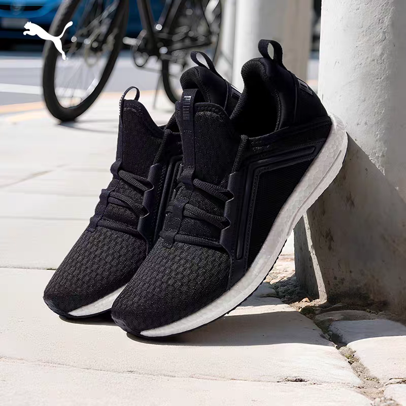 缓震轻盈透气跑步鞋男子PUMA彪马官方黑色运动鞋MEGA NRGY 190368