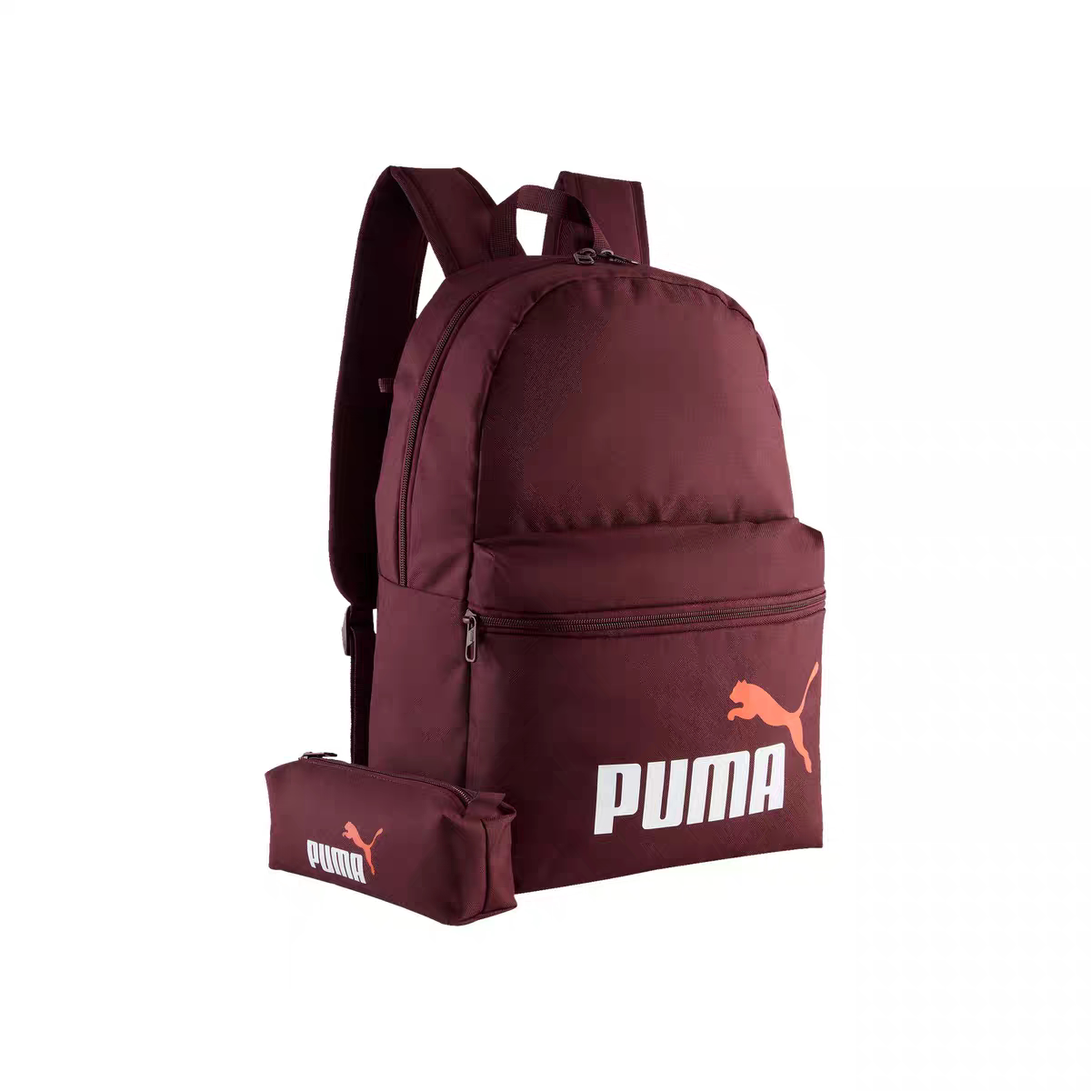 户外旅行大容量酒红色双肩包男女款PUMA彪马学生书包电脑包091191