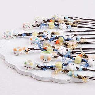 景德镇陶瓷手绘迷你小水杯项链可爱少女心百搭甜美配饰搭配礼物