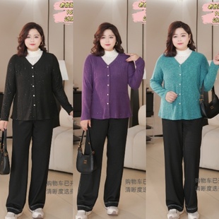 现货仅上衣 衣长68 秋冬季 女装 蕾丝拼接假两件大码 PWD33360