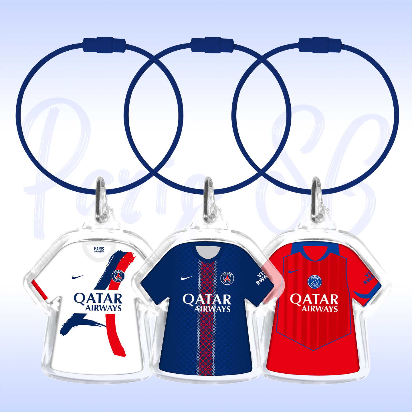 大巴黎姆巴佩梅西球衣钥匙扣挂件