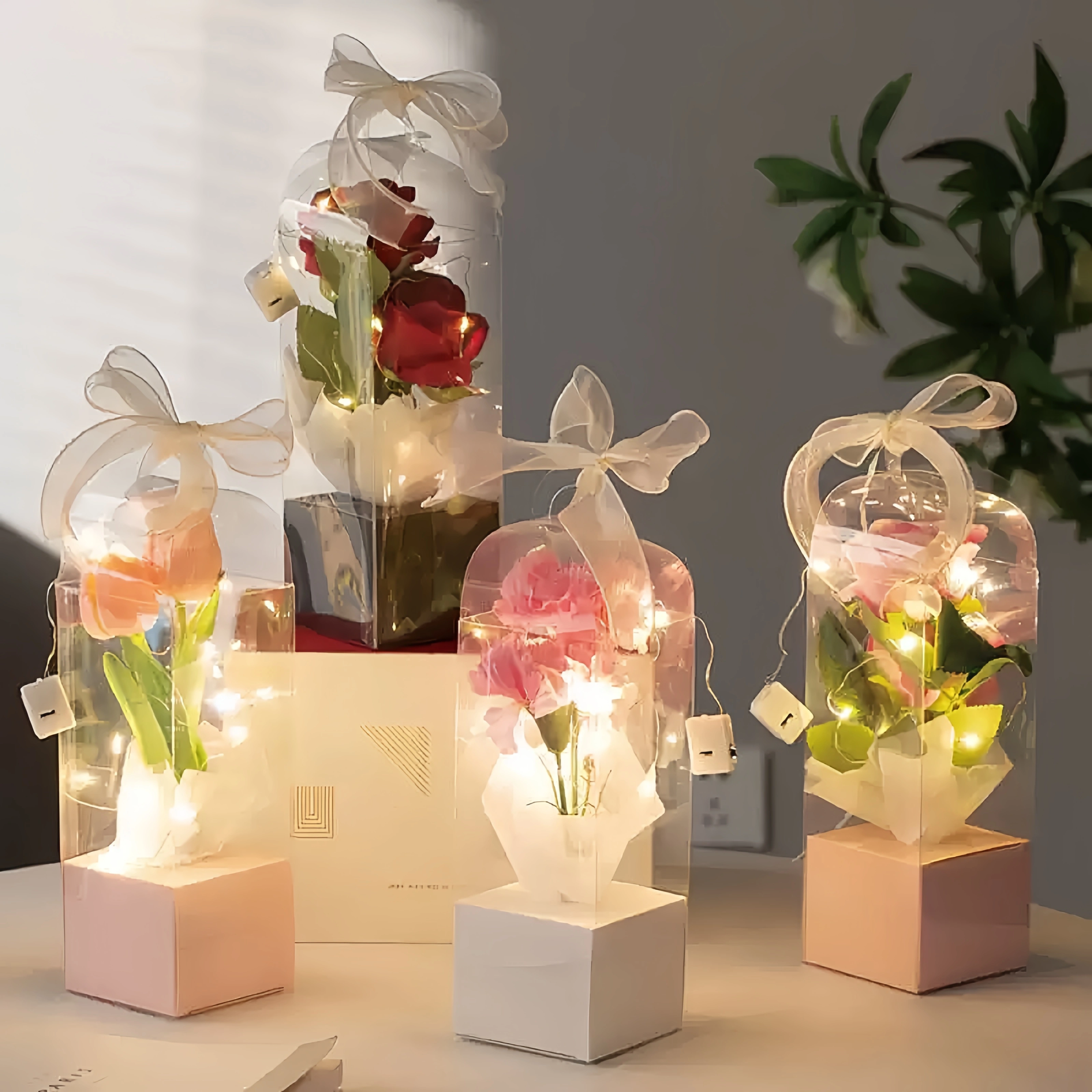 透明手提花盒厂家直销图片