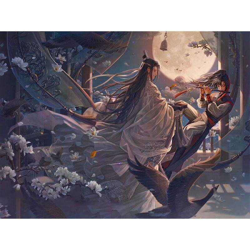 2023新款古风陈情魔道祖师钻石画手工diy制作自粘5d钻石贴画满钻